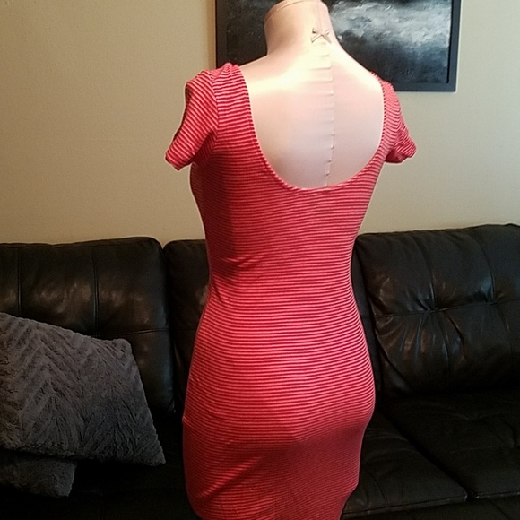 Red Striped Bodycon - Picture 3 of 3